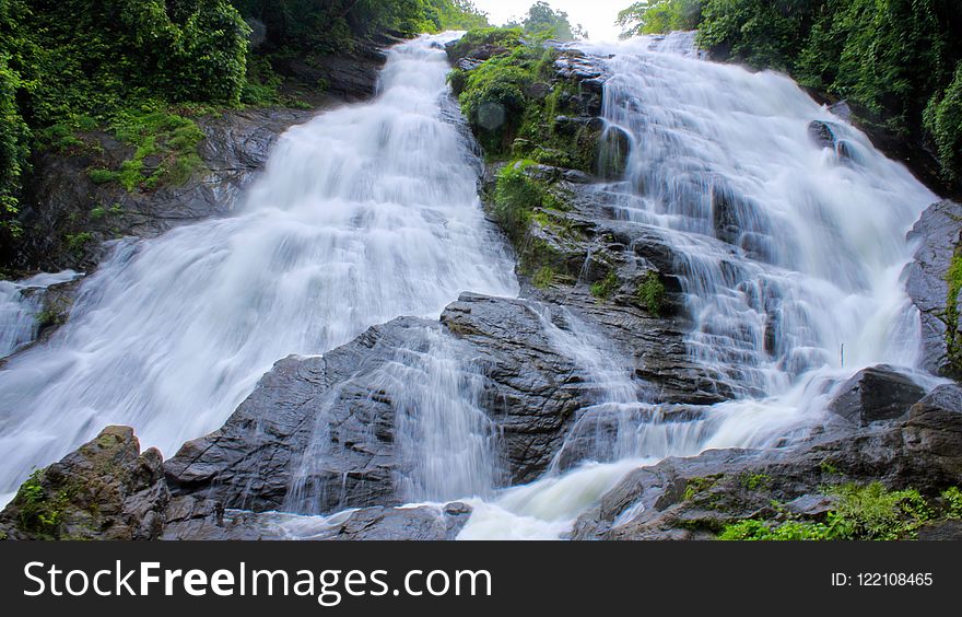 Waterfall, Water, Nature, Body Of Water