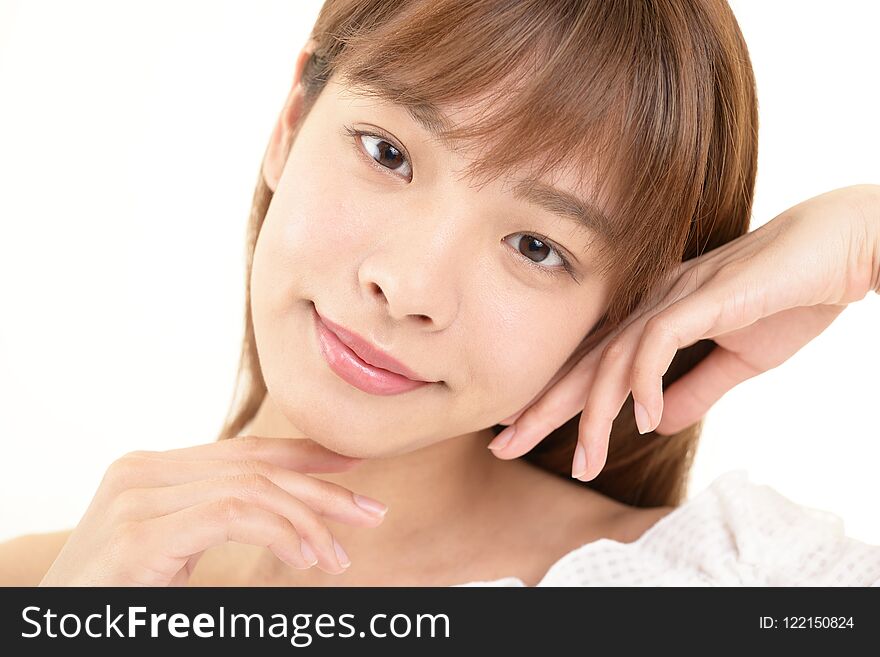 Portrait of a beautiful young Asian woman. Portrait of a beautiful young Asian woman