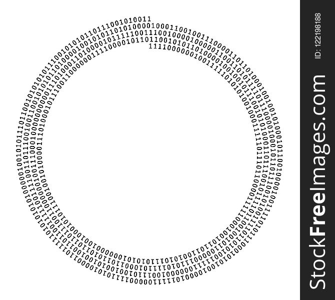 Spiral shape of zero one line