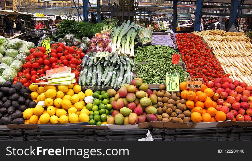 Produce, Natural Foods, Vegetable, Marketplace