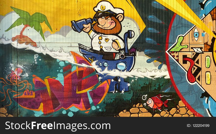 Art, Mural, Graffiti, Street Art