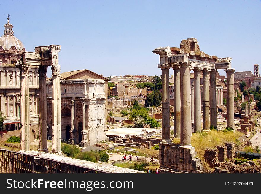 Historic Site, Ancient Roman Architecture, Ancient Rome, Ruins