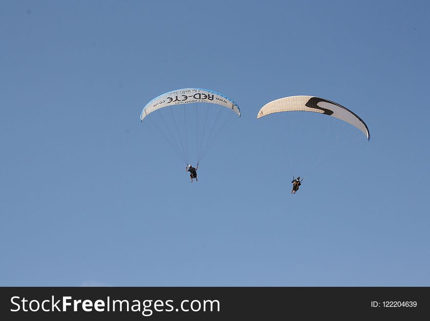 Paragliding, Air Sports, Sky, Parachute