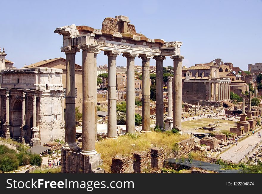Ancient Roman Architecture, Historic Site, Ancient Rome, Ruins