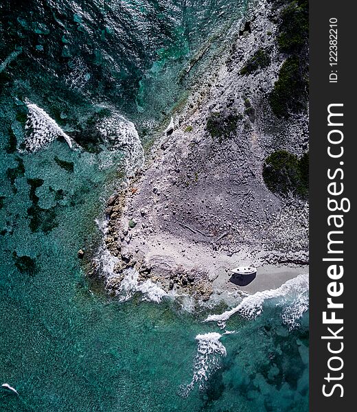 Drone view of the coast line of Barbados. Drone view of the coast line of Barbados