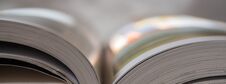 Pages Of An Open Book, Light Tonality. Web Banner. Stock Images