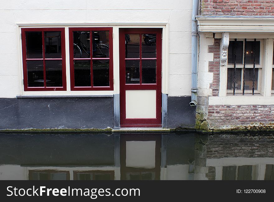 Window, House, Facade, Door