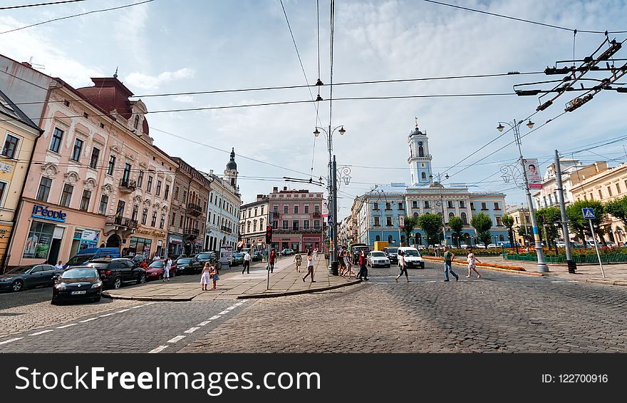 Town, Neighbourhood, City, Landmark