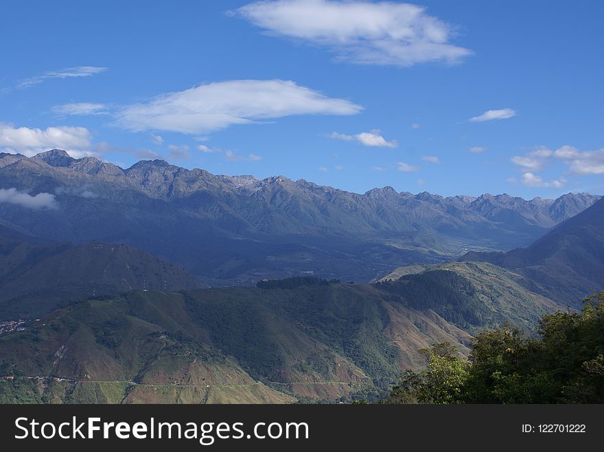 Sky, Highland, Mountainous Landforms, Ridge