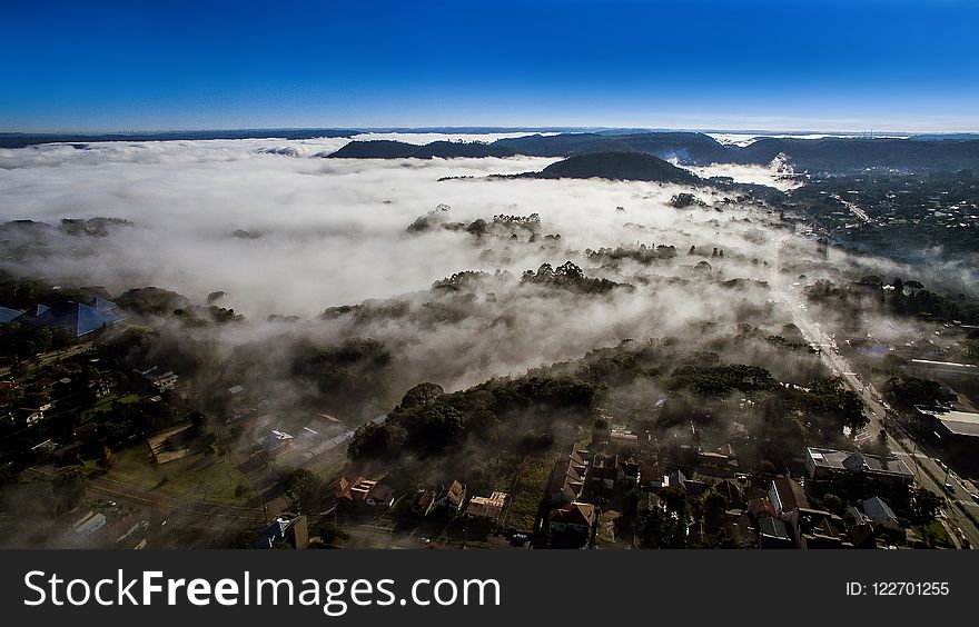 Sky, Cloud, Mountain, Aerial Photography