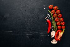 Preparation For Cooking. Cherry Tomatoes. Stock Photography Preparation For Cooking. Cherry Tomatoes. Stock Photography