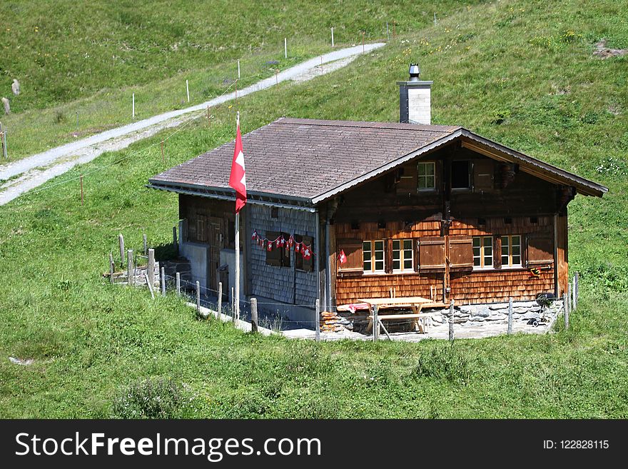 House, Hut, Log Cabin, Cottage