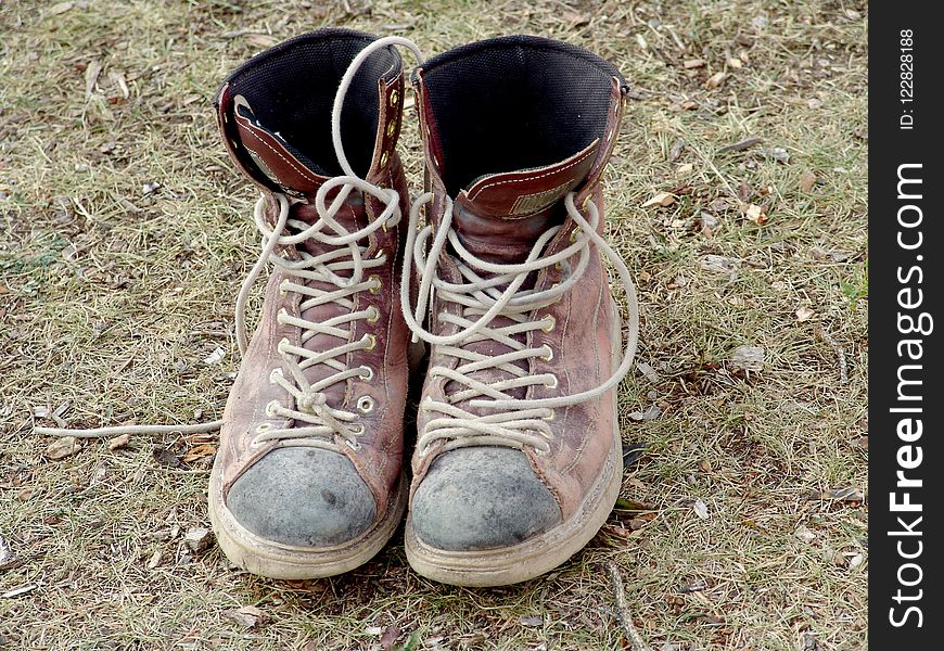 Footwear, Shoe, Boot, Grass
