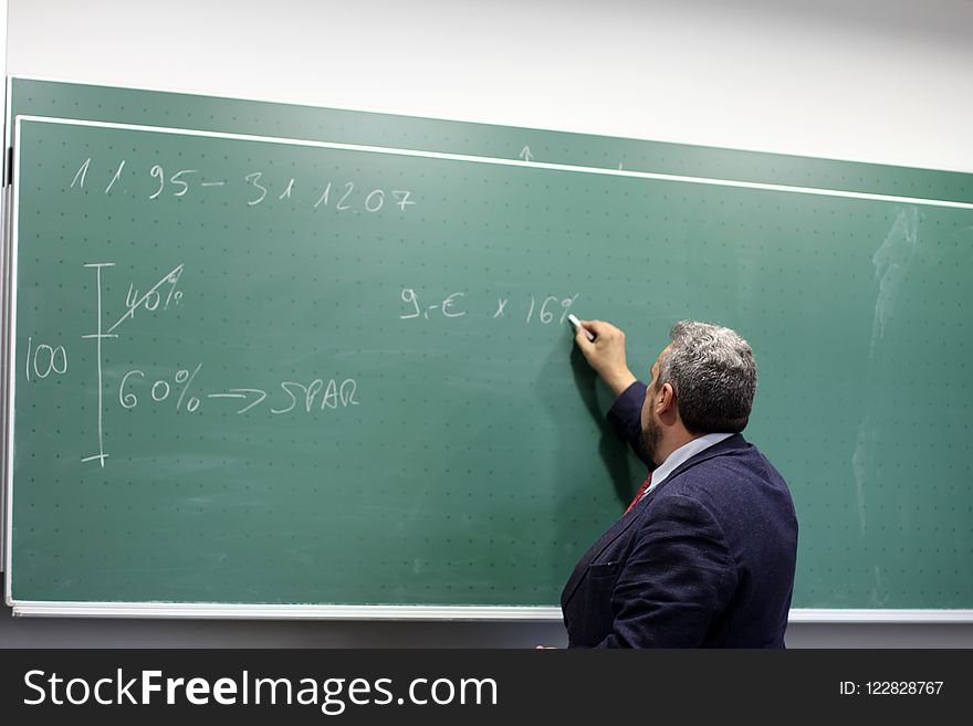 Blackboard, Lecture, Professor, Presentation