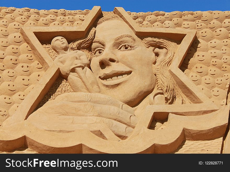 Sculpture, Sand, Art, Carving