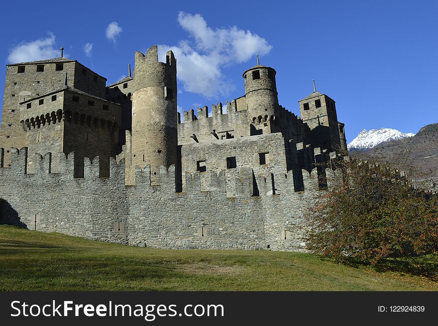 Castle, Historic Site, Medieval Architecture, Fortification