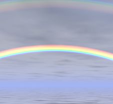 Rainbow In Haze Royalty Free Stock Photos Rainbow In Haze Royalty Free Stock Photos