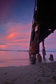 Pier At Sunset Royalty Free Stock Images Pier At Sunset Royalty Free Stock Images