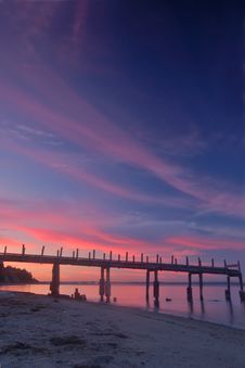 Pier At Sunset Stock Image Pier At Sunset Stock Image