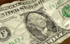 Crumpled Dollar Royalty Free Stock Photography Crumpled Dollar Royalty Free Stock Photography