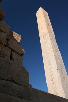 Obelisk At The Karnak Temple Royalty Free Stock Image Obelisk At The Karnak Temple Royalty Free Stock Image
