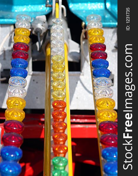 Lamps of the Colorful carousel at oktoberfest in munich. Lamps of the Colorful carousel at oktoberfest in munich