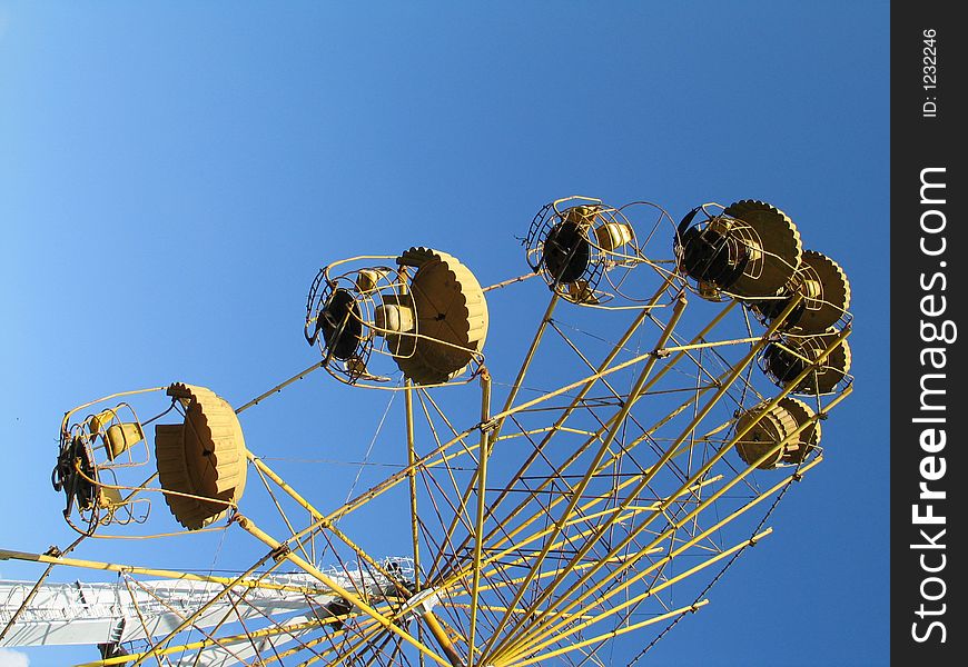 Park blue sky big dipper. Park blue sky big dipper