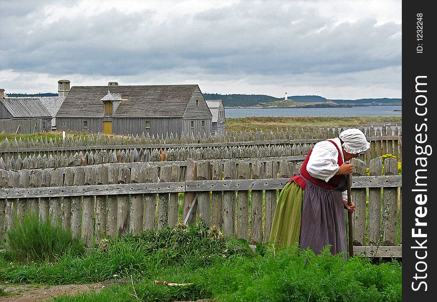 Woman Gardening