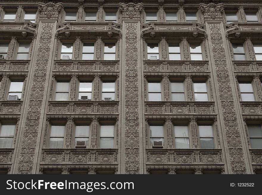 Beautiful building in New York with decorative details
