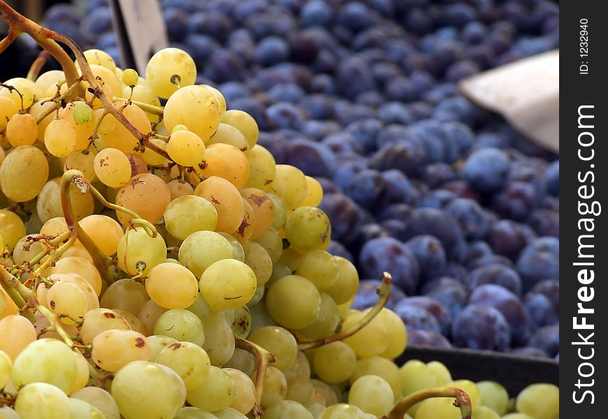 Daily fresh food on market