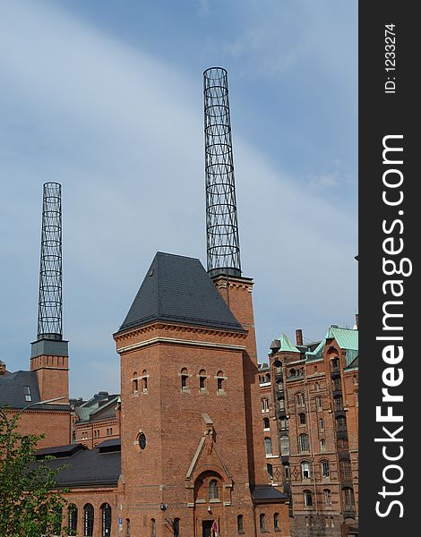 Historic building in Hamburg harbor