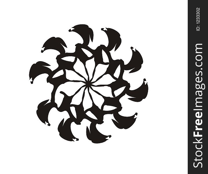 Pattern flower for web design