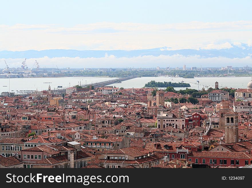 Aerial view of Venice