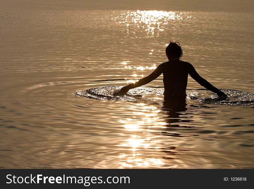 Mermaid in the sea