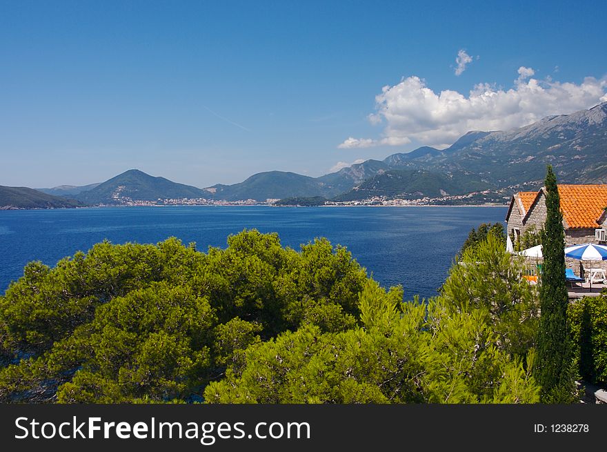 Panorama of Budvanska Riviera, Montenegro