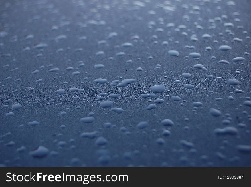 Raindrops on a grey background. Raindrops on a grey background