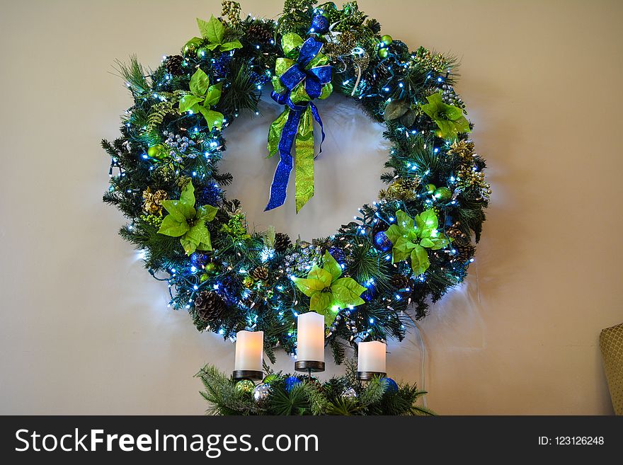 Christmas Decoration, Wreath, Decor, Tree