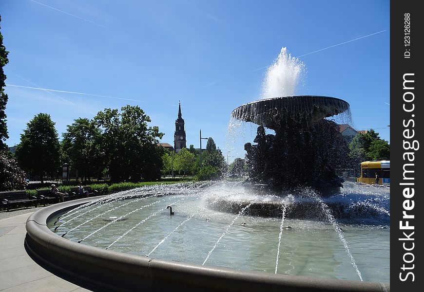 Fountain, Water, Water Feature, Water Resources