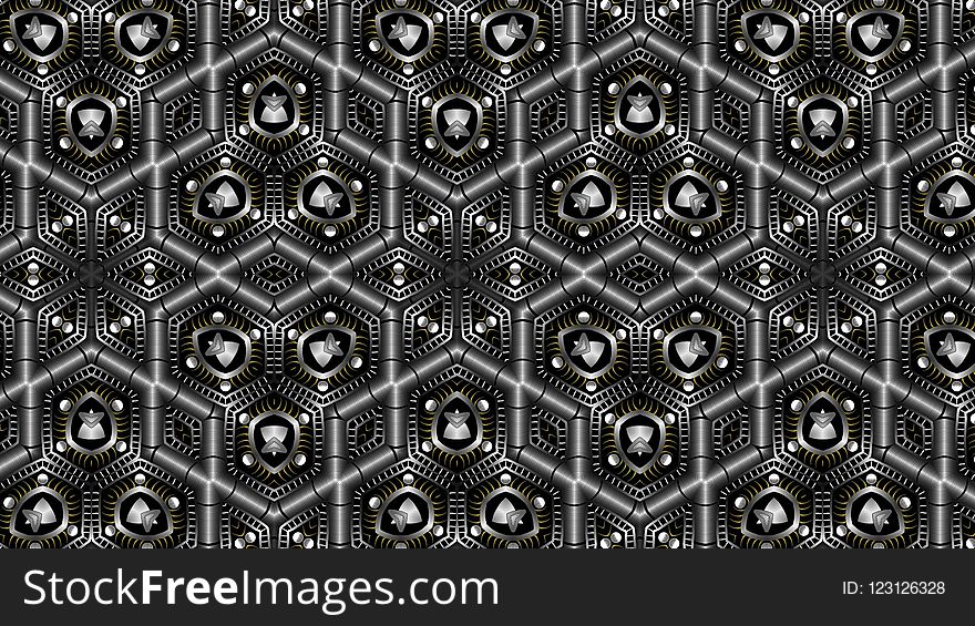 Black And White, Pattern, Monochrome, Design