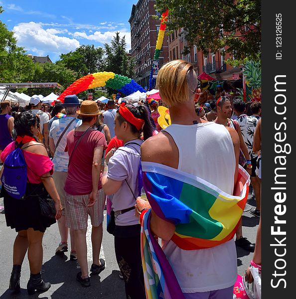 Crowd, Festival, Pride Parade, Event