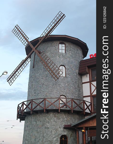 Windmill, Building, Mill, Sky