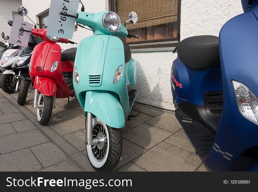 Scooter, Motor Vehicle, Vespa, Motorcycle