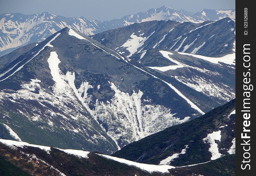 Mountainous Landforms, Mountain Range, Mountain Pass, Ridge