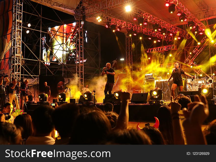 Crowd, Stage, Entertainment, Rock Concert