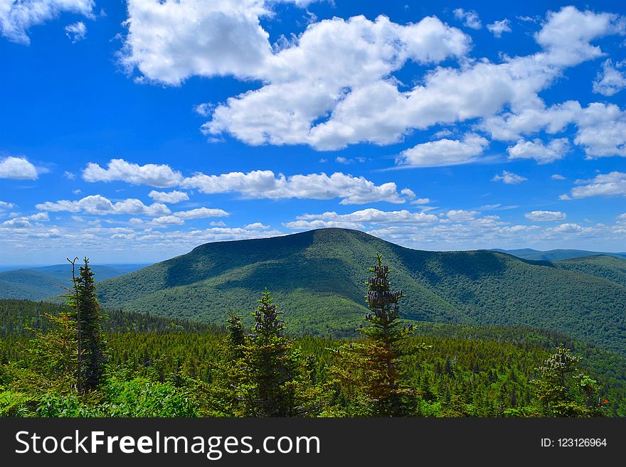 Sky, Highland, Nature, Mountainous Landforms