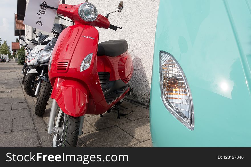 Motor Vehicle, Scooter, Car, Motorcycle