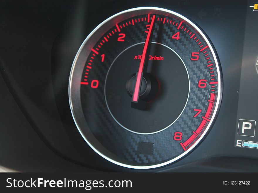 Car, Motor Vehicle, Speedometer, Gauge