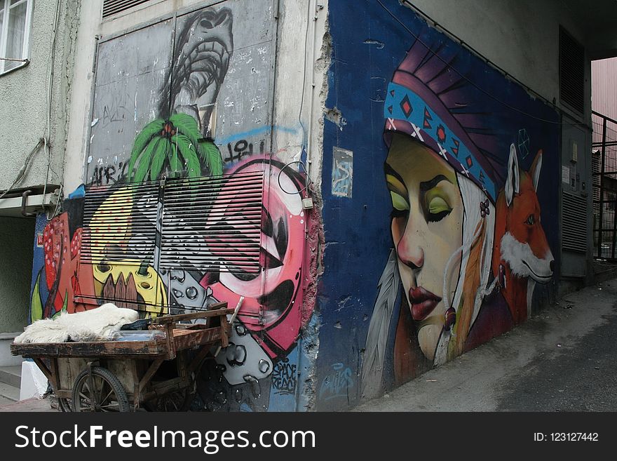Street Art, Art, Graffiti, Mural