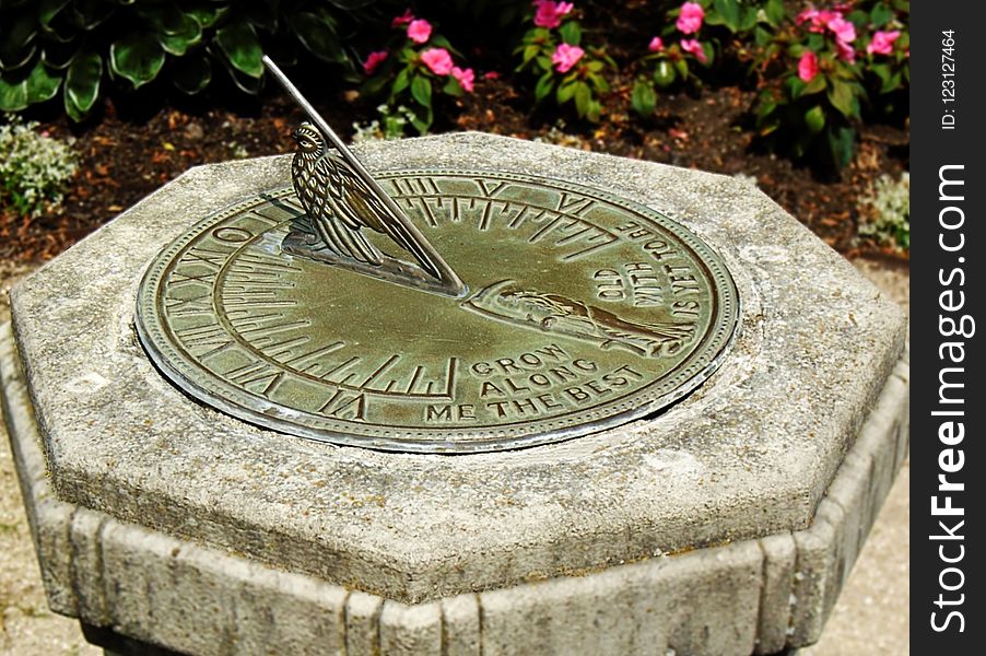Measuring Instrument, Sundial, Grass