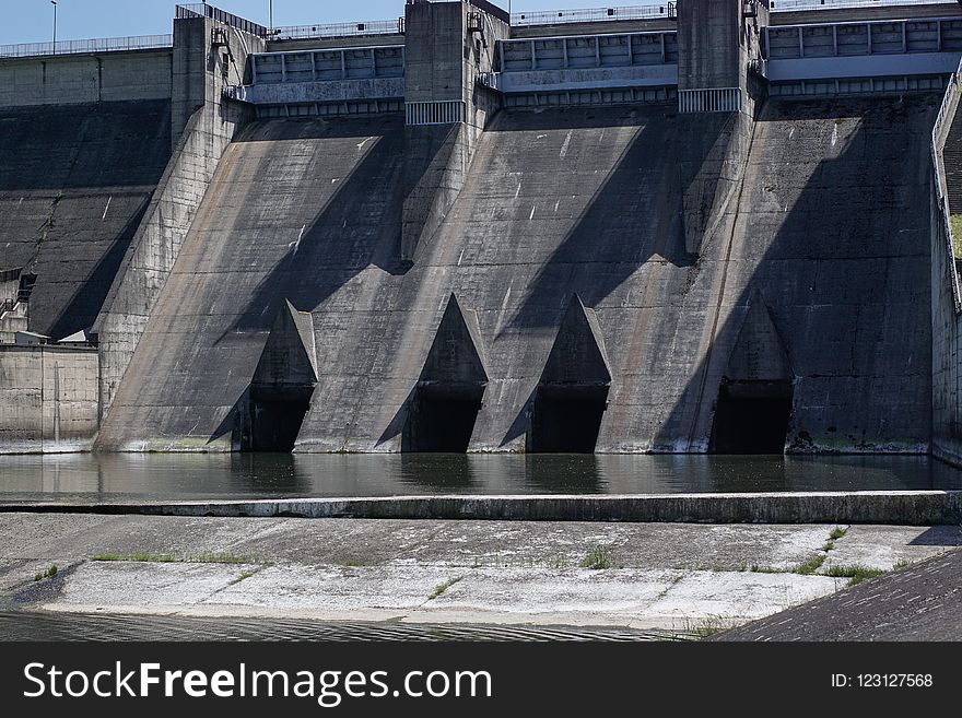 Water, Dam, Landmark, Infrastructure